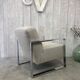 Fauteuil design inox chromé