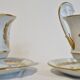 Paire de tasses litron d'époque Second Empire Décor impérial Napoléon Ier