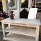 Table de drapier console etagère