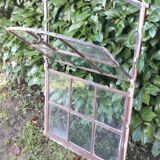 W84xH137.5 industrial curved metal glass frame window