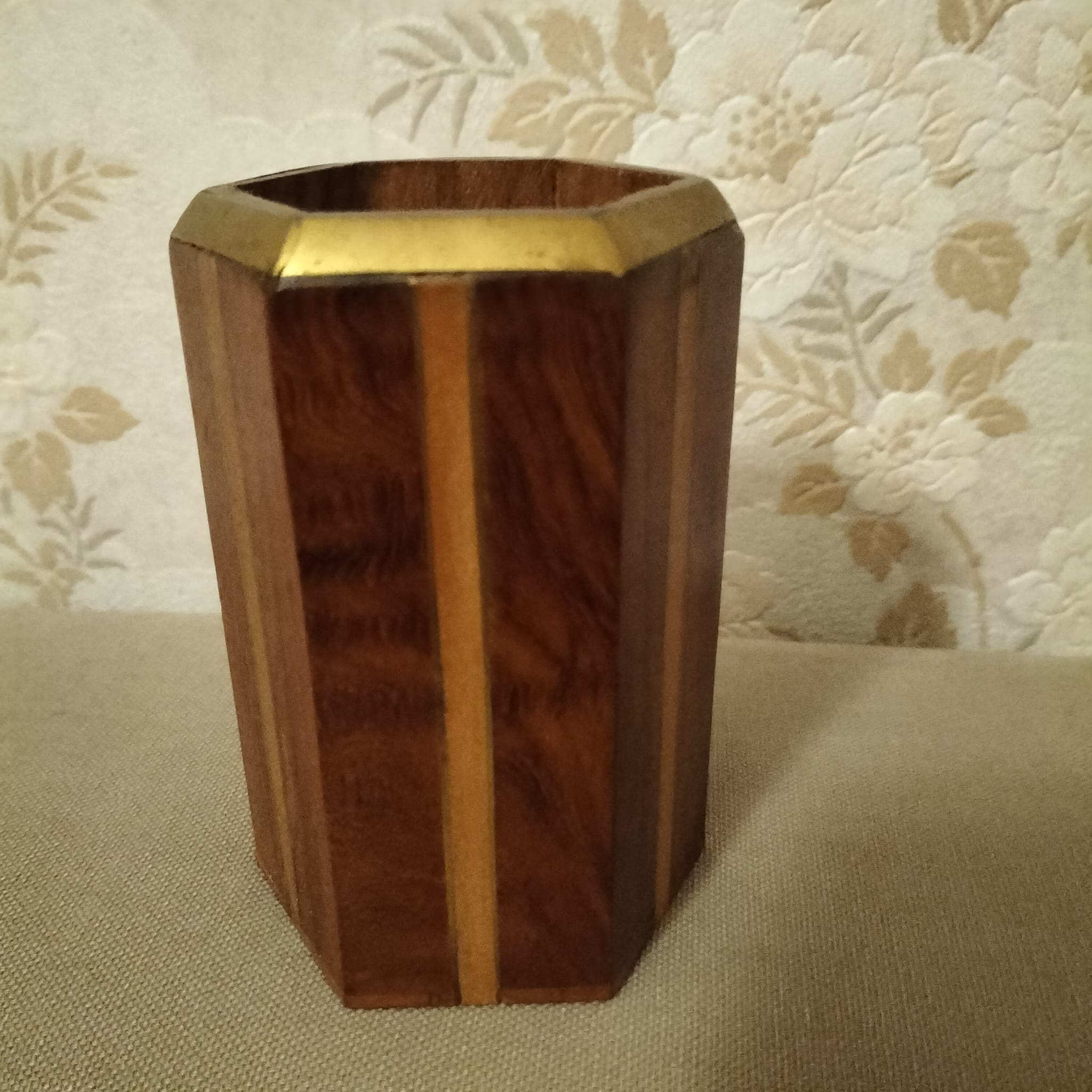 Old pencil pot, marquetry collection