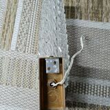 70s molded glass wall lamp