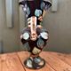 Vase with floral pattern handle signed "Vallauris 610"