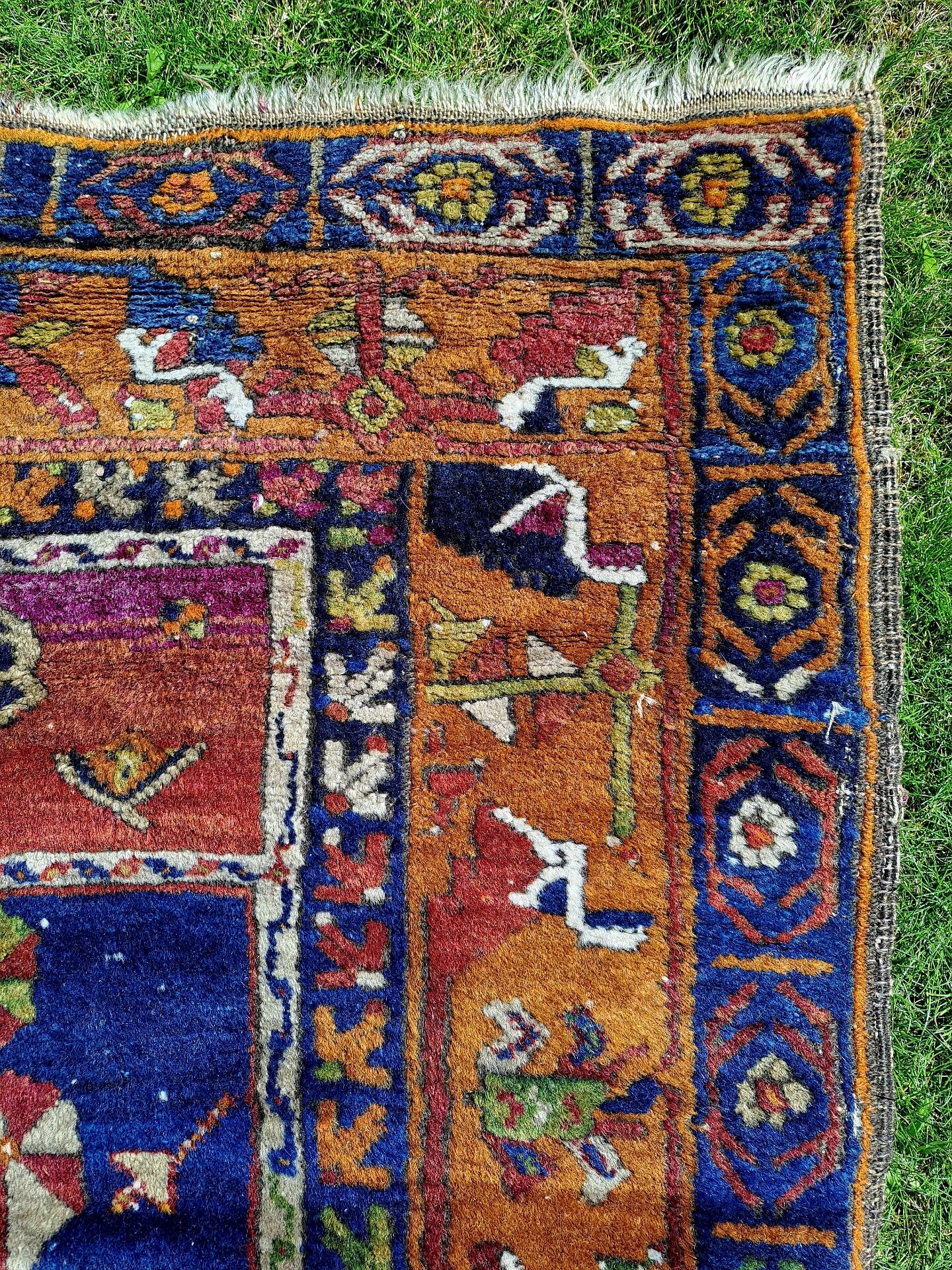 Authentic vintage Anatolian carpet