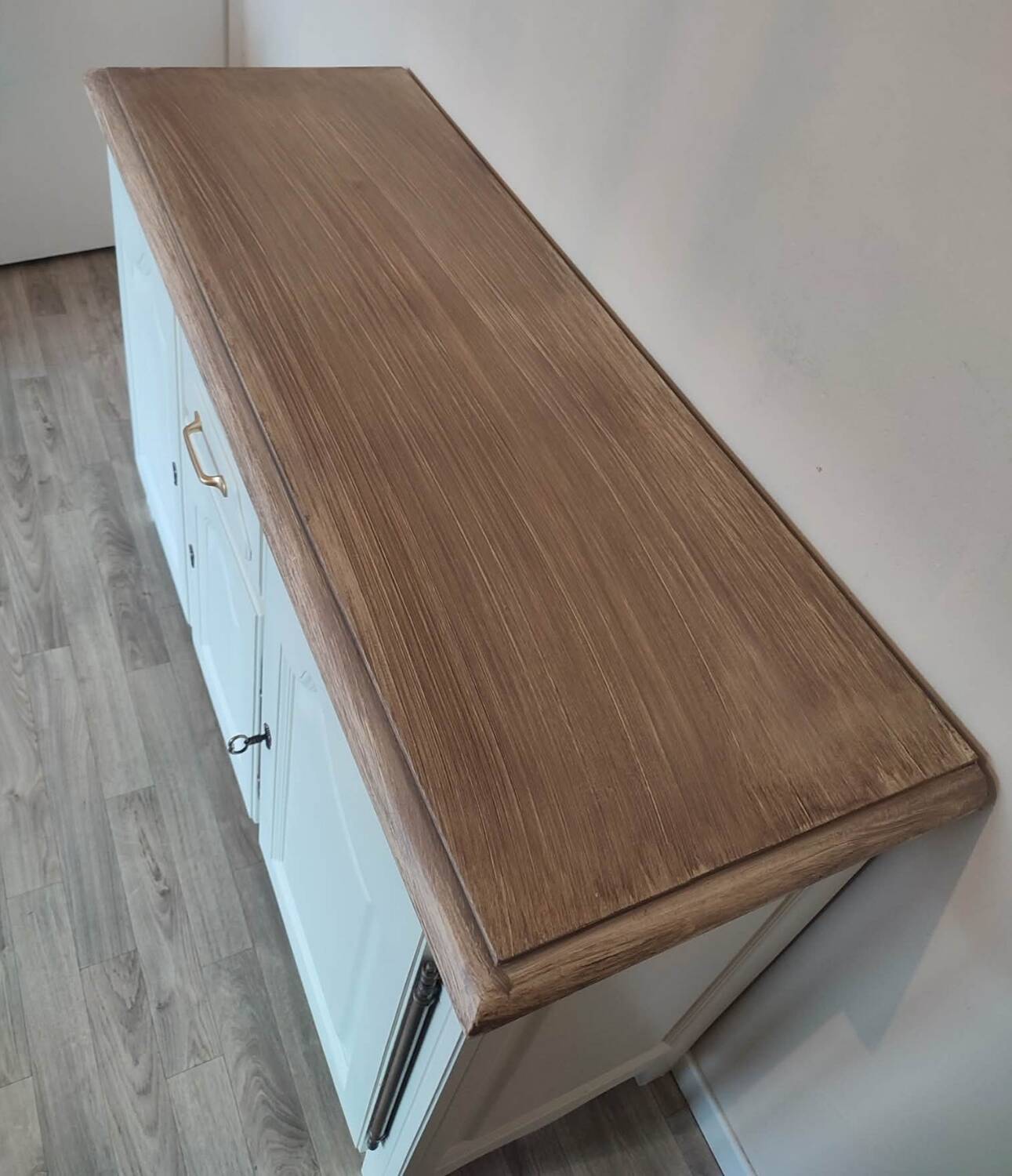 Restored solid wood sideboard