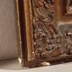 Old Louis Philippe style mirror in wood and plaster with mercury ice cream