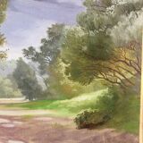 Signed forest landscape from 1992