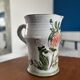 Large vintage ceramic vase by Thiry Albert | Floral decoration in r