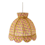 Printed textile suspension, dome shape with small crown
