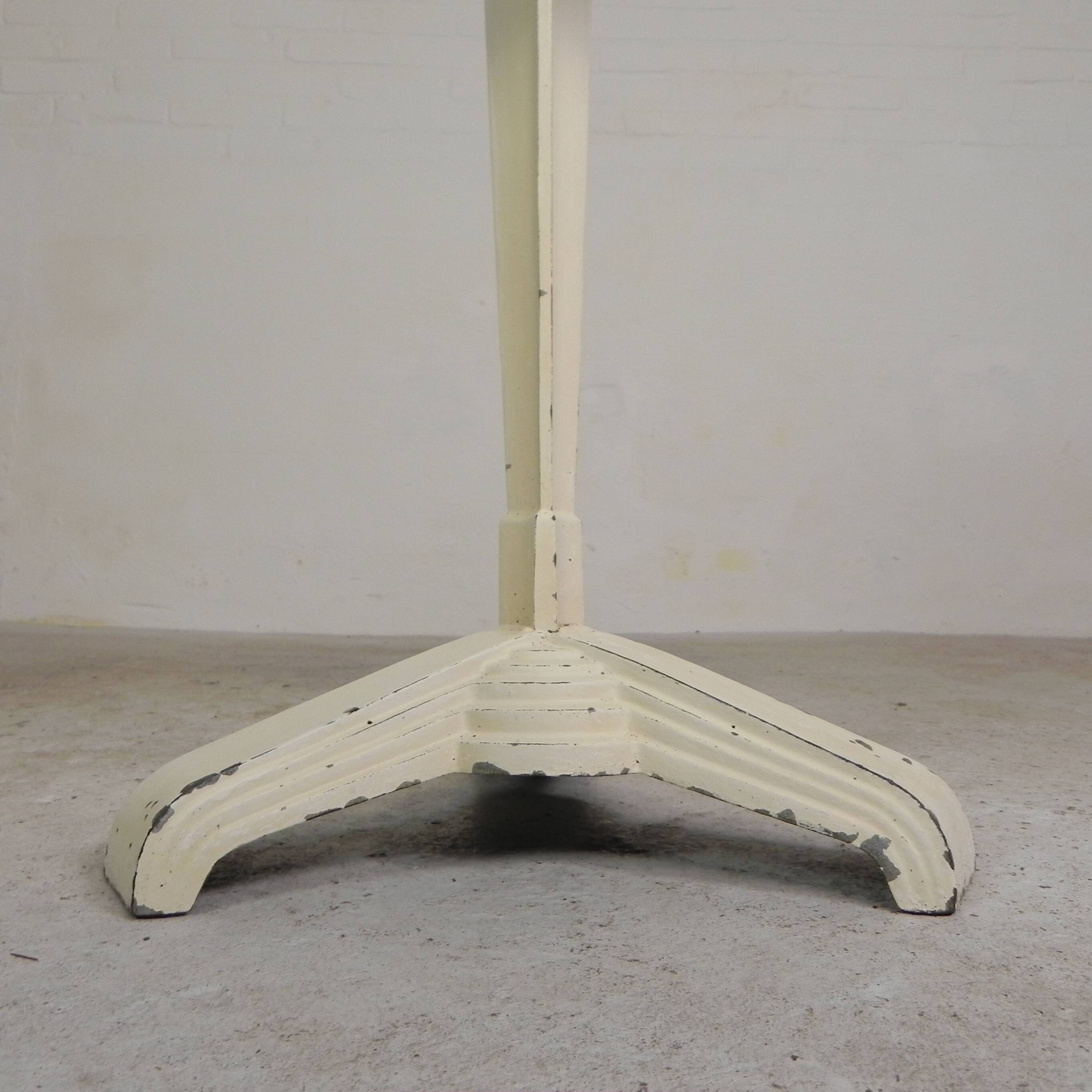 Art Deco bistro table with bakelite top, Louis Vuitton, REX, 1930s