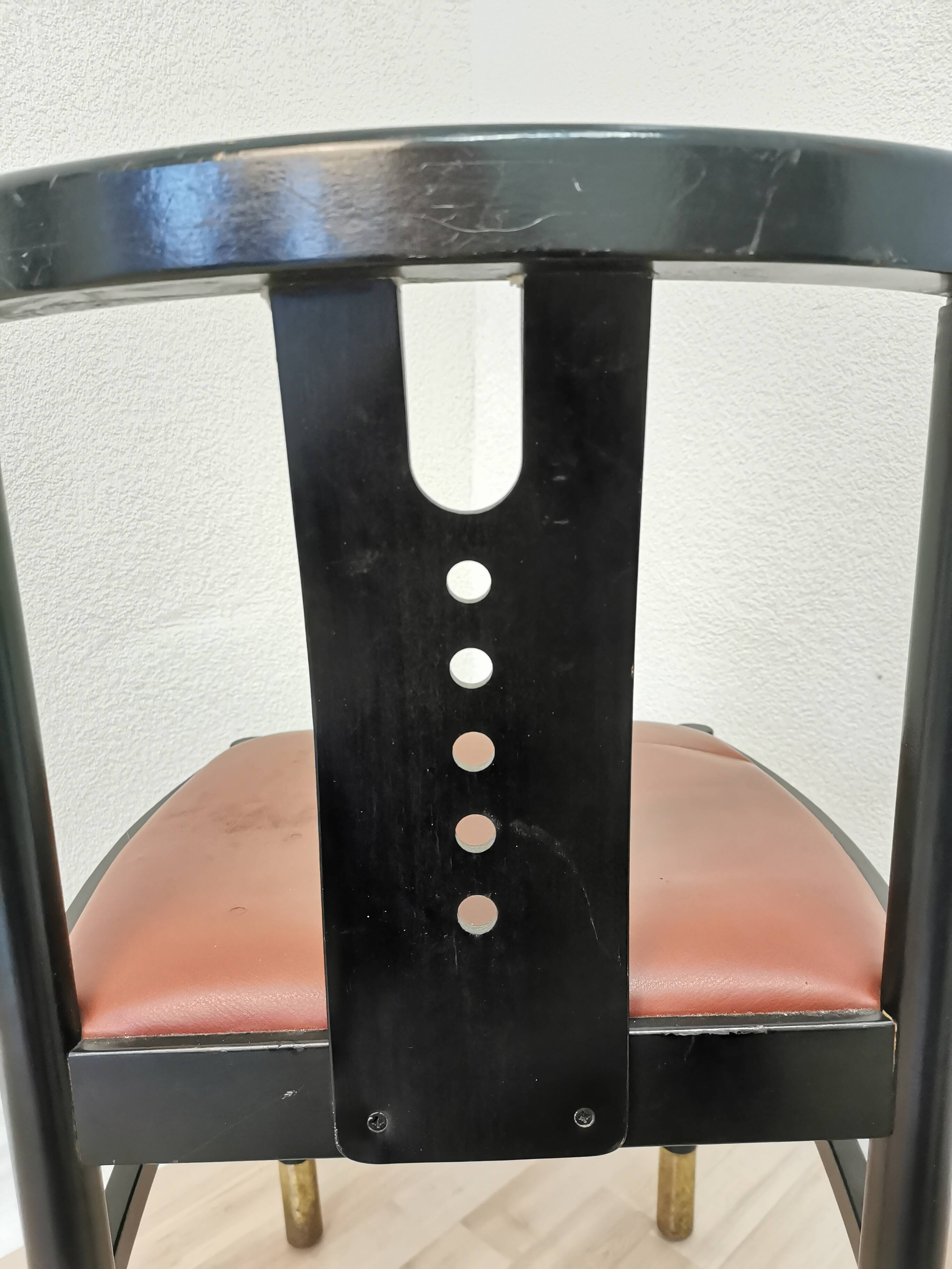 Vintage thonet original postmodern dine chair / made in 2000 vienna / bentwood dining chair / brown