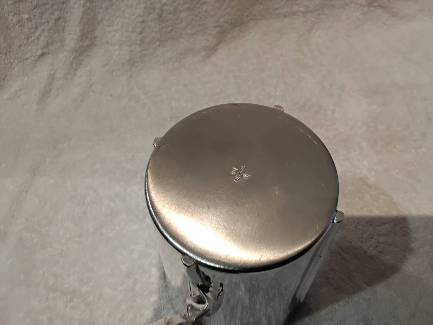 Superb silver-plated ice bucket by Christofle Anemone