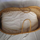 Old infant wicker basket