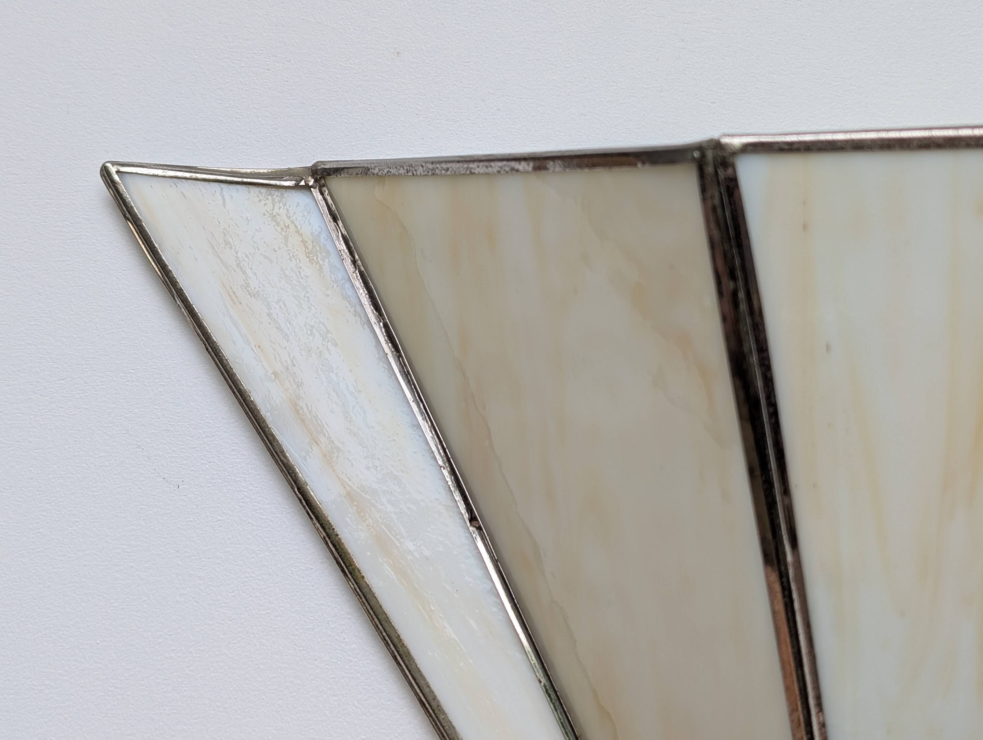 Pair of Art Deco glass paste wall lights