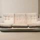 Atlantis seating set space age upholstered sofa & lounge chair by Jitona, 1970s Czechoslovakia