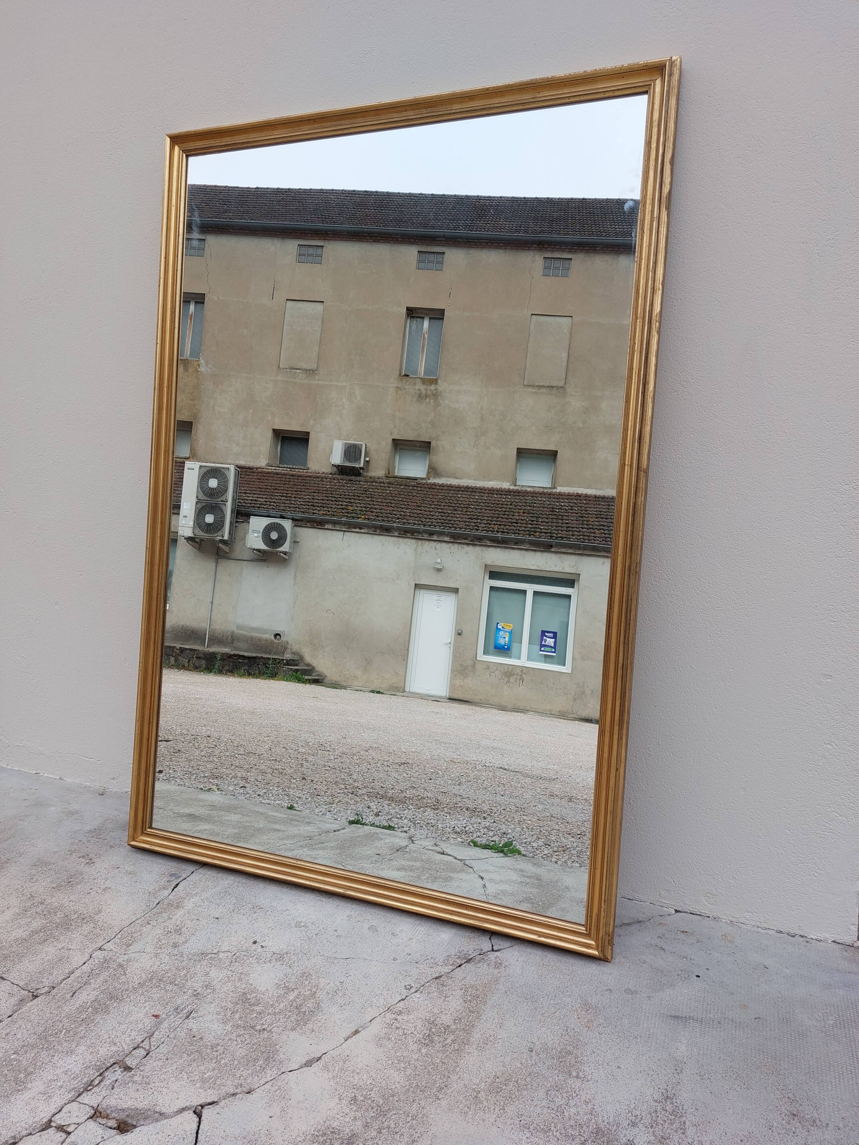 Mirror mirror mirror golden wood bistro style -1m68x1m15