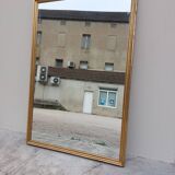 Mirror mirror mirror golden wood bistro style -1m68x1m15