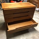 Vintage elm chest of drawers from Maison Regain