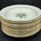 Service of 12 vintage deep plates L'Amandinois Floral Decoration and Gilding