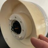 Vintage 1970s opaline glass globe wall sconce