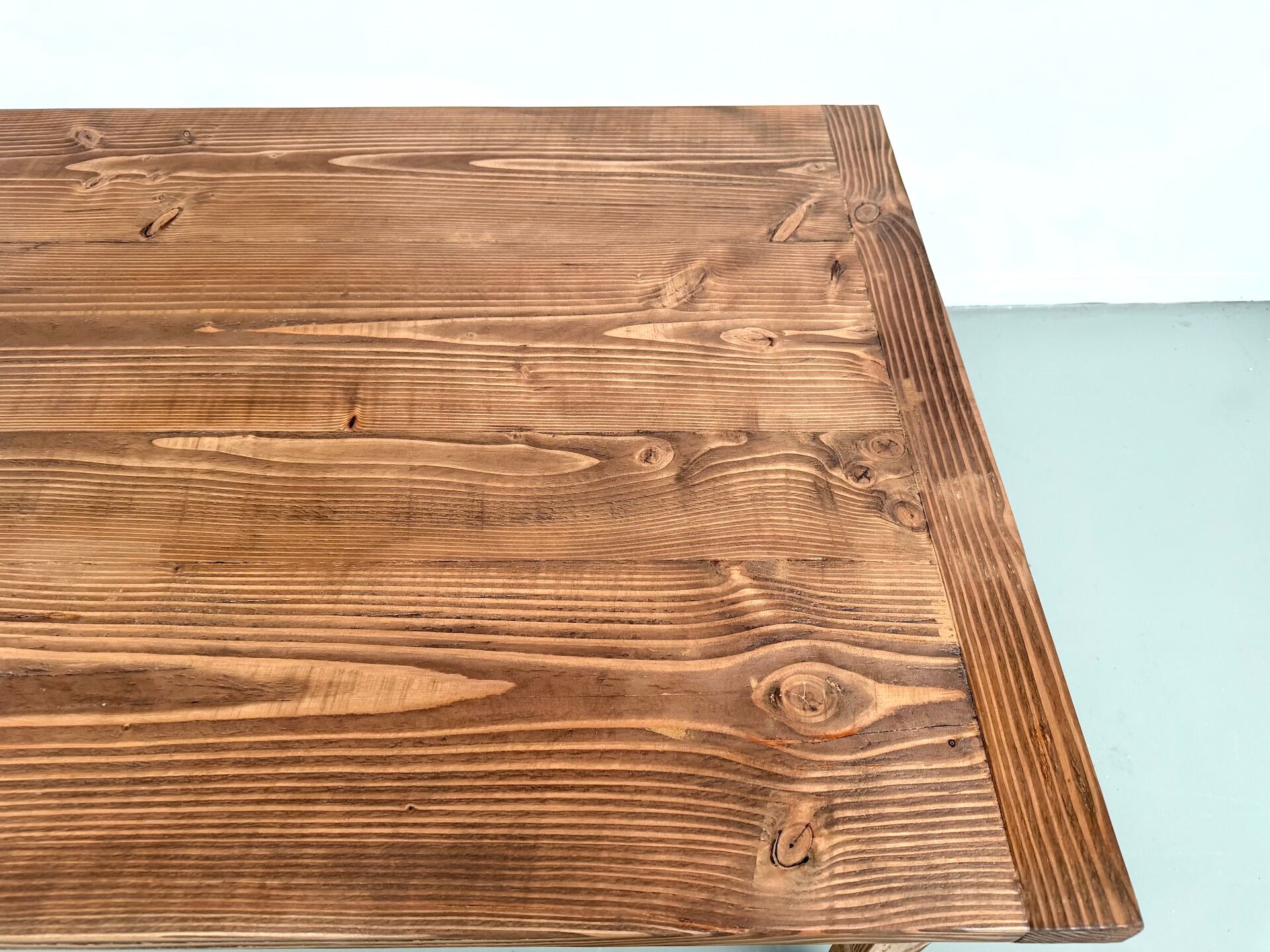 XXL table in solid pine, circa 1970