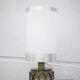 Lampe vintage, lampe en verre signé Robert de Schuytener, lampe de chevet, lampe à poser
