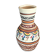 Vase pottery decorative porcelain stoneware decoration of painting polychrome hand 24 cm