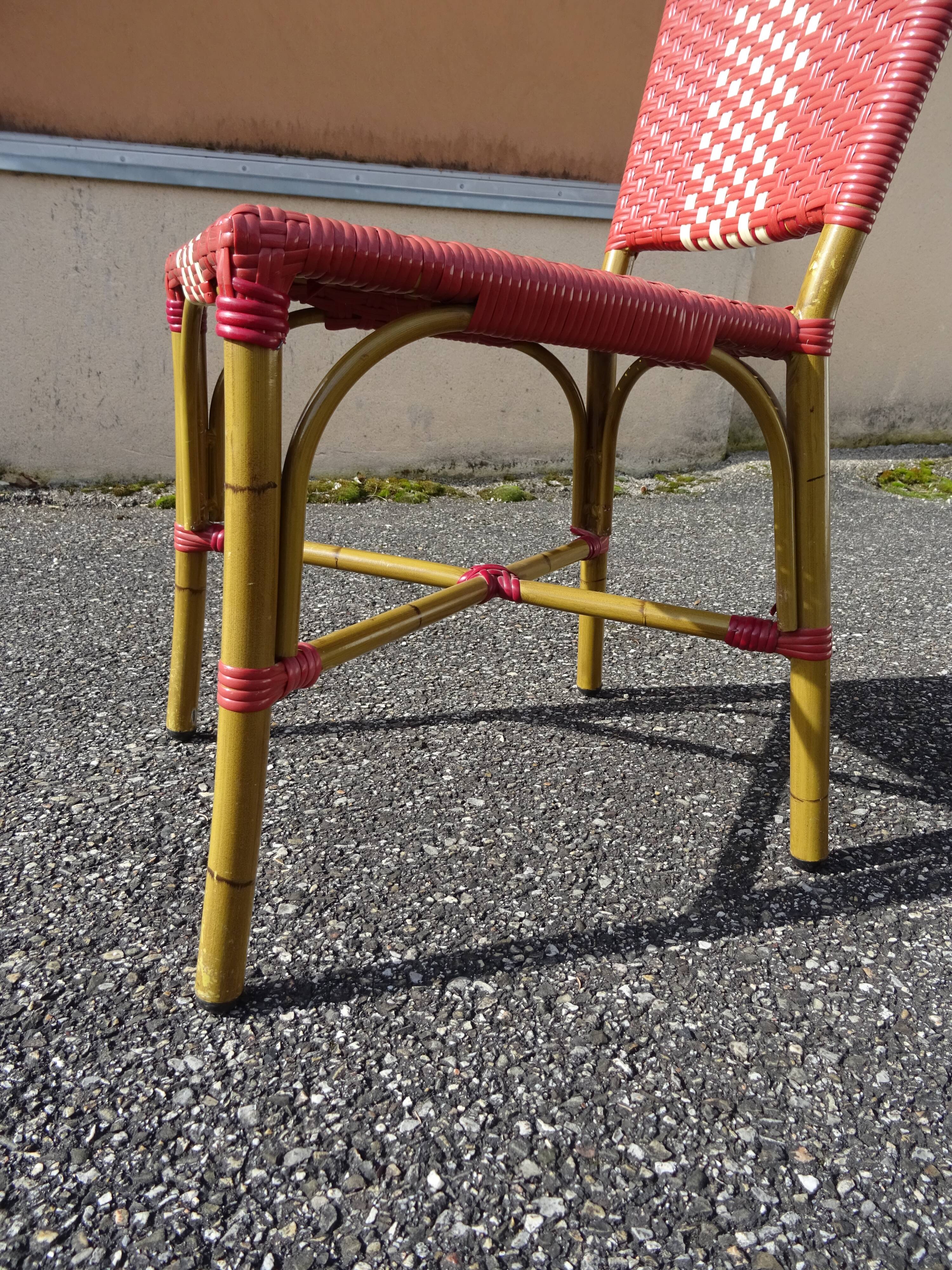 Pair of vintage Parisian bistro chairs