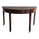 Old half-moon table or serving trolley on wheels
