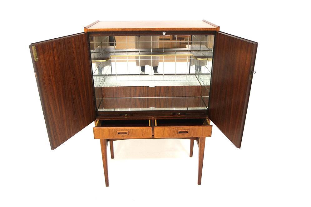 Scandinavian rosewood bar "No 626" Tidaholms Möbelfabrik, Sweden, 1960