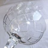 Service Champagne glass cut crystal lot of 11 stemmed glass