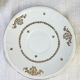 Vintage tea set in golden white porcelain CHAUVIGNY LIMOGES