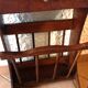 Magazine holder in varnished wood / vintage 60s
