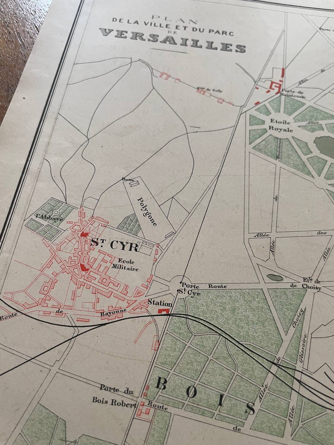 Plan de Versailles à la fin du XIXème siècle
