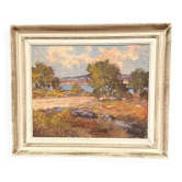 Original Oil on Canvas – “Landskap” by R. Keswik – Signed – Vintage