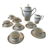 Servie café en porcelaine Balleroy Frères Limoges