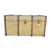 Malle de voyage ancienne en bois