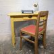 Yellow vintage table