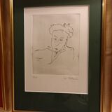 Set of three sanguine drawings