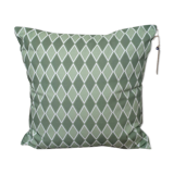 Housse de coussin géométrique blanc vert 50x50cm