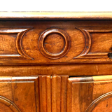 Louis XIV style sideboard in solid walnut
