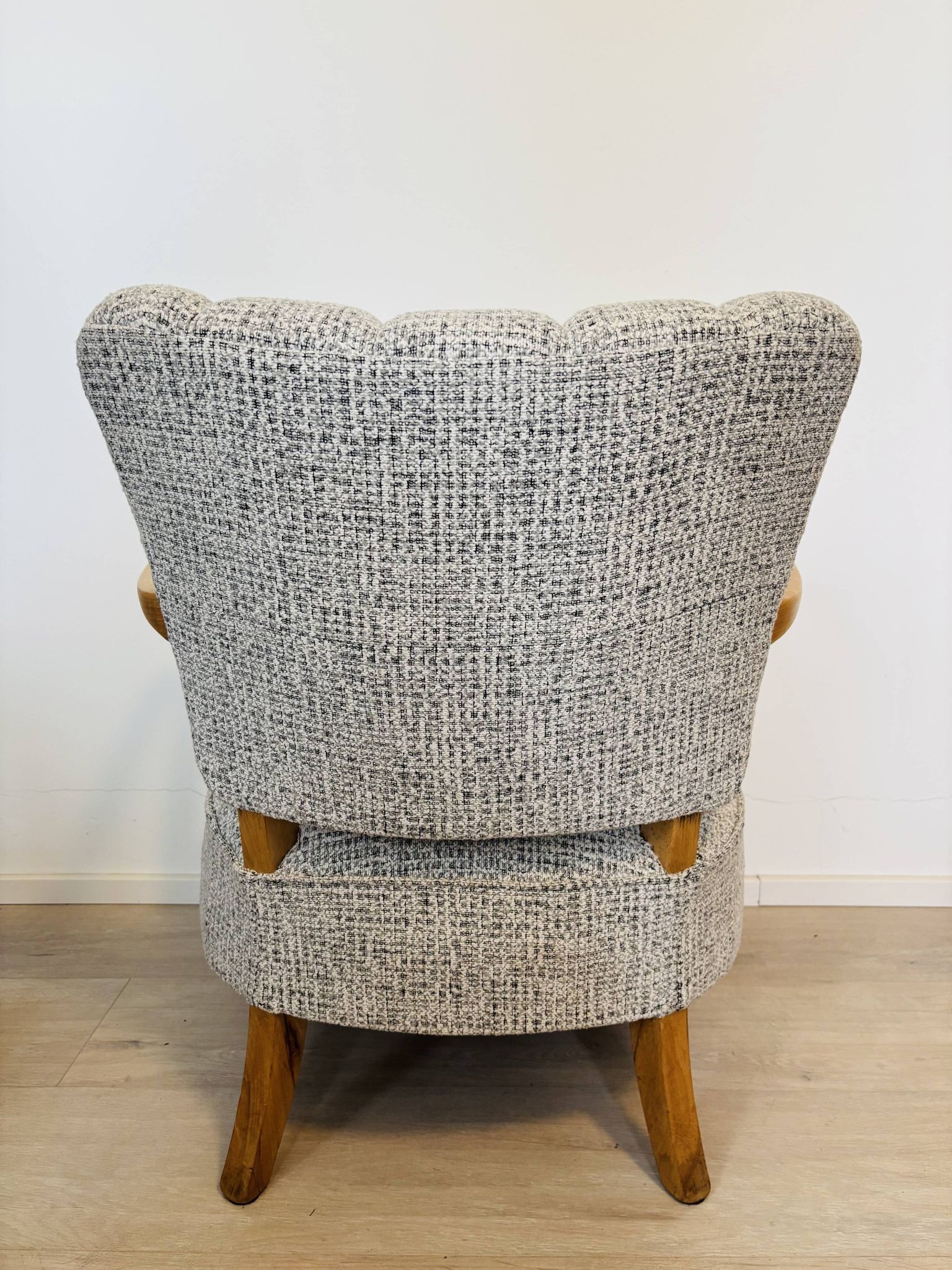Fully Restored Vintage Lounge Arm Chair by Jindrich Halabala H-237, 1950’s