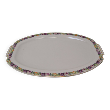 Plateau de service en porcelaine rare, porcelaine Merklín, années 1914.