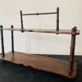 Small old shelf in wood and bamboo, 1900