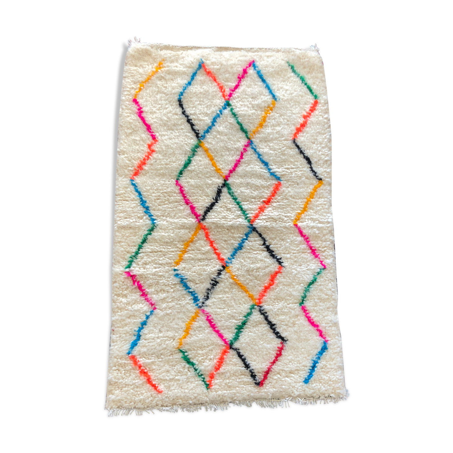 Colorful azilal carpet children's room 61x101cm