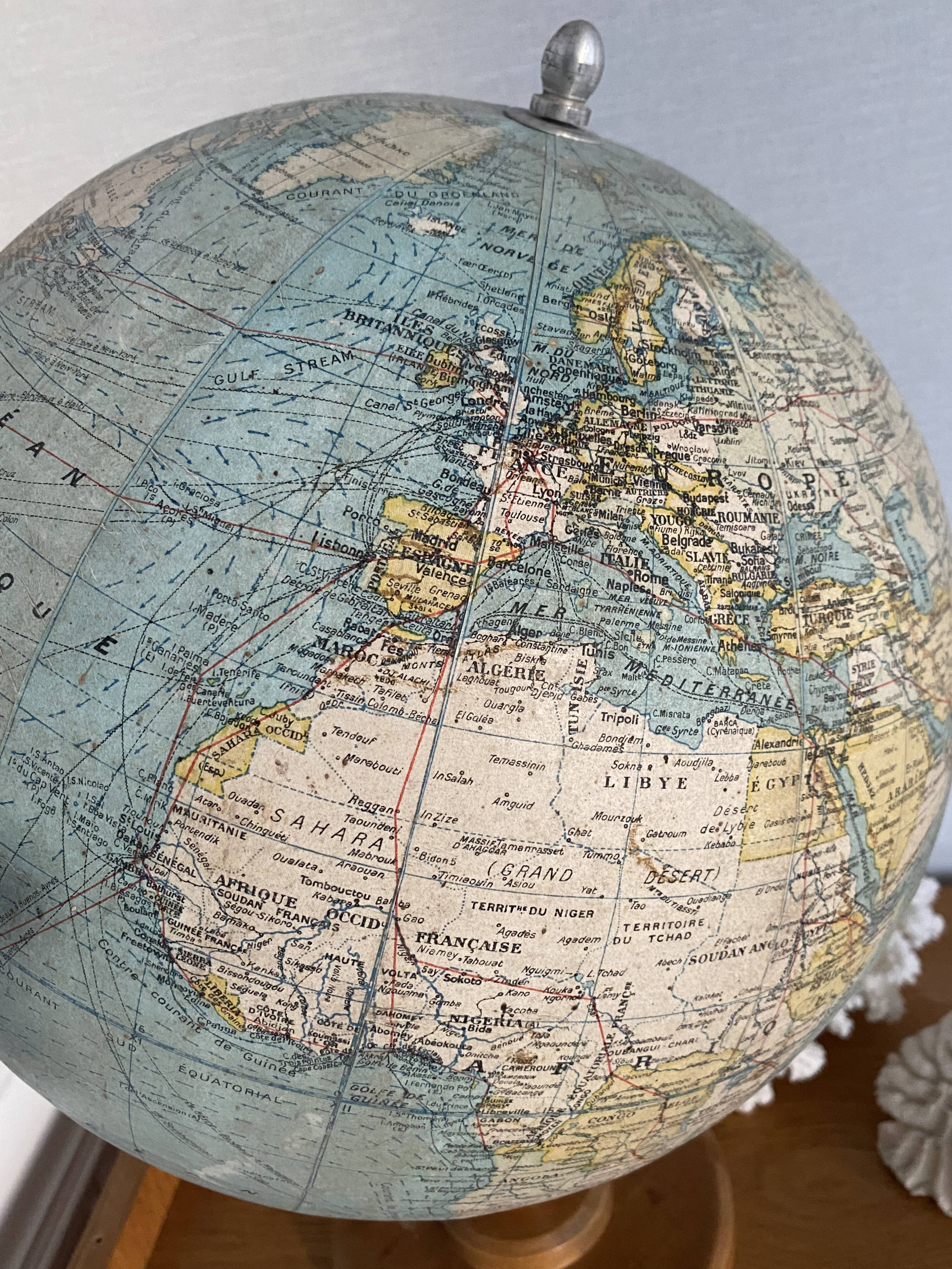 Globe from girard & barrere from the 1930s