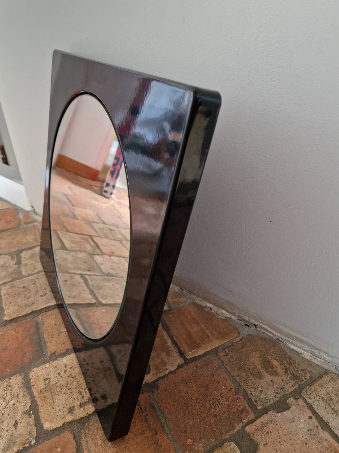 Old 60s Mirror in enamelled sheet metal