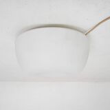Milk glass ceiling or wall light by Glasshutte Limburg, Germany 1970's
