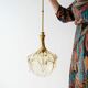 Glass Doria lamp, Germany 1970s