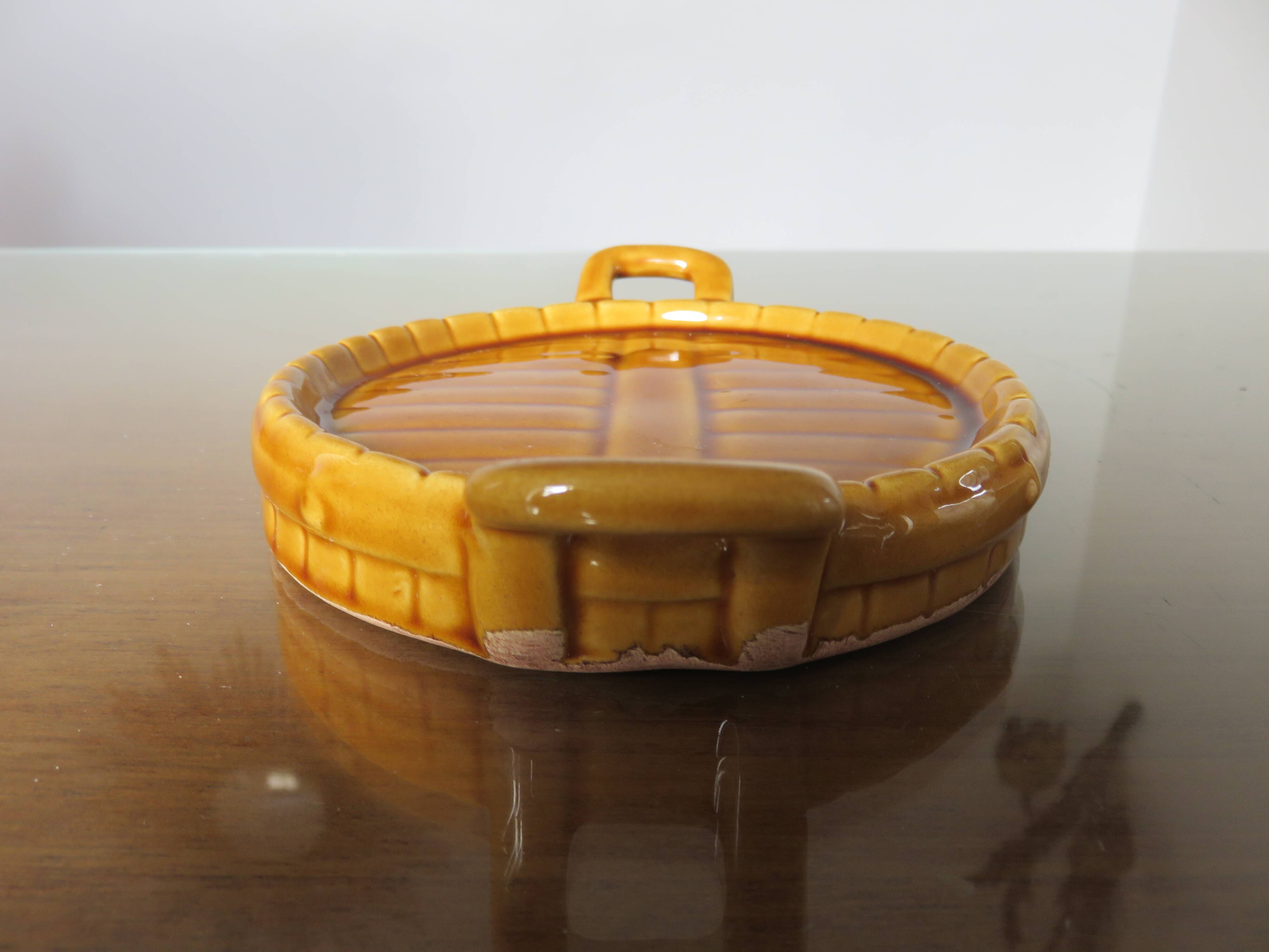 Albert Ferlay Vallauris ceramic bottle coaster 50s 60s